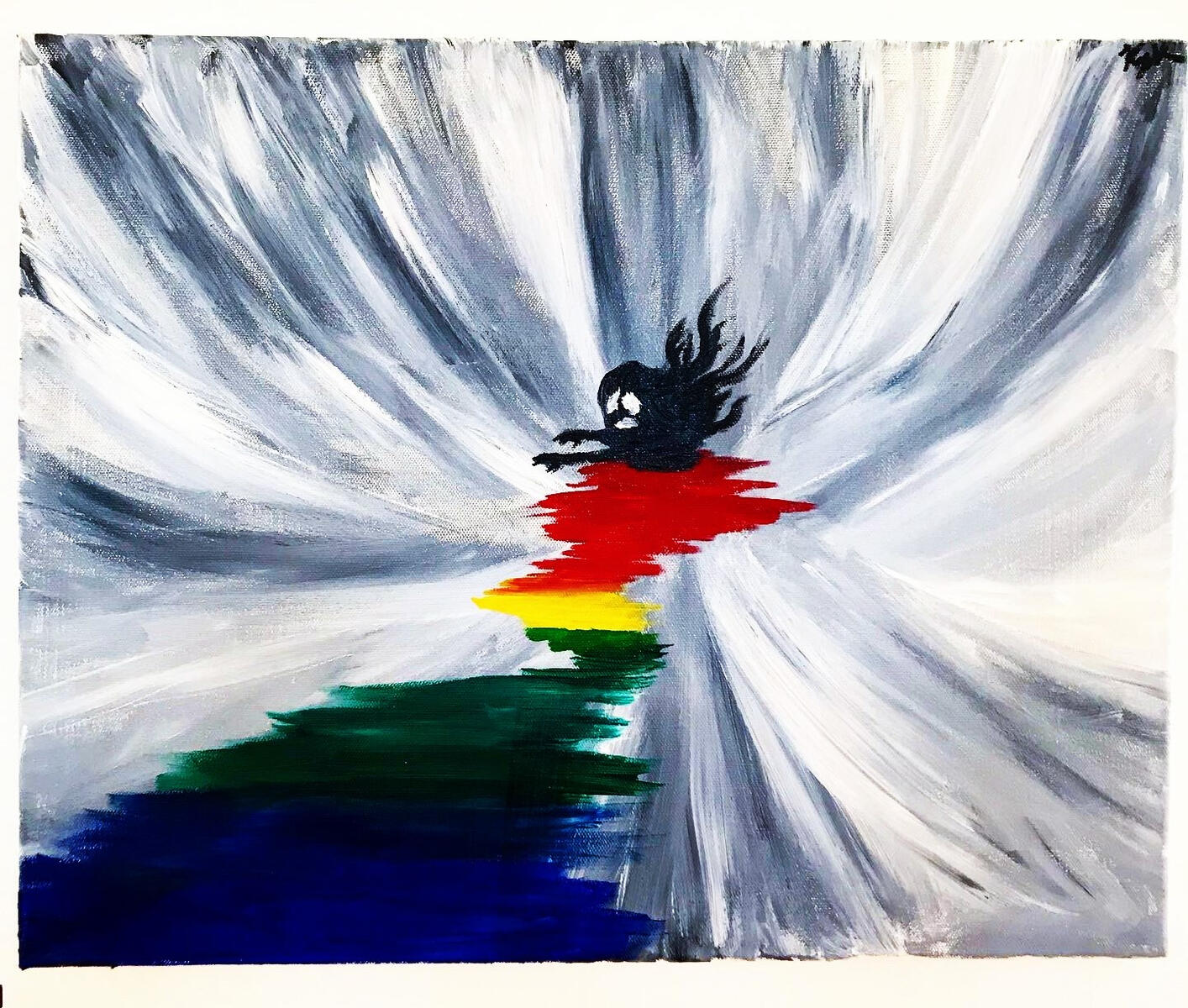 Acrylic on canvas. Boston, Massachusetts. Ca. 2019.