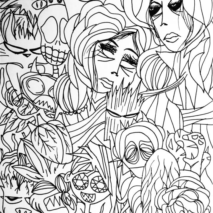 Sakura Pigma Micron ink on paper. Salem, Massachusetts. Ca. 2017.