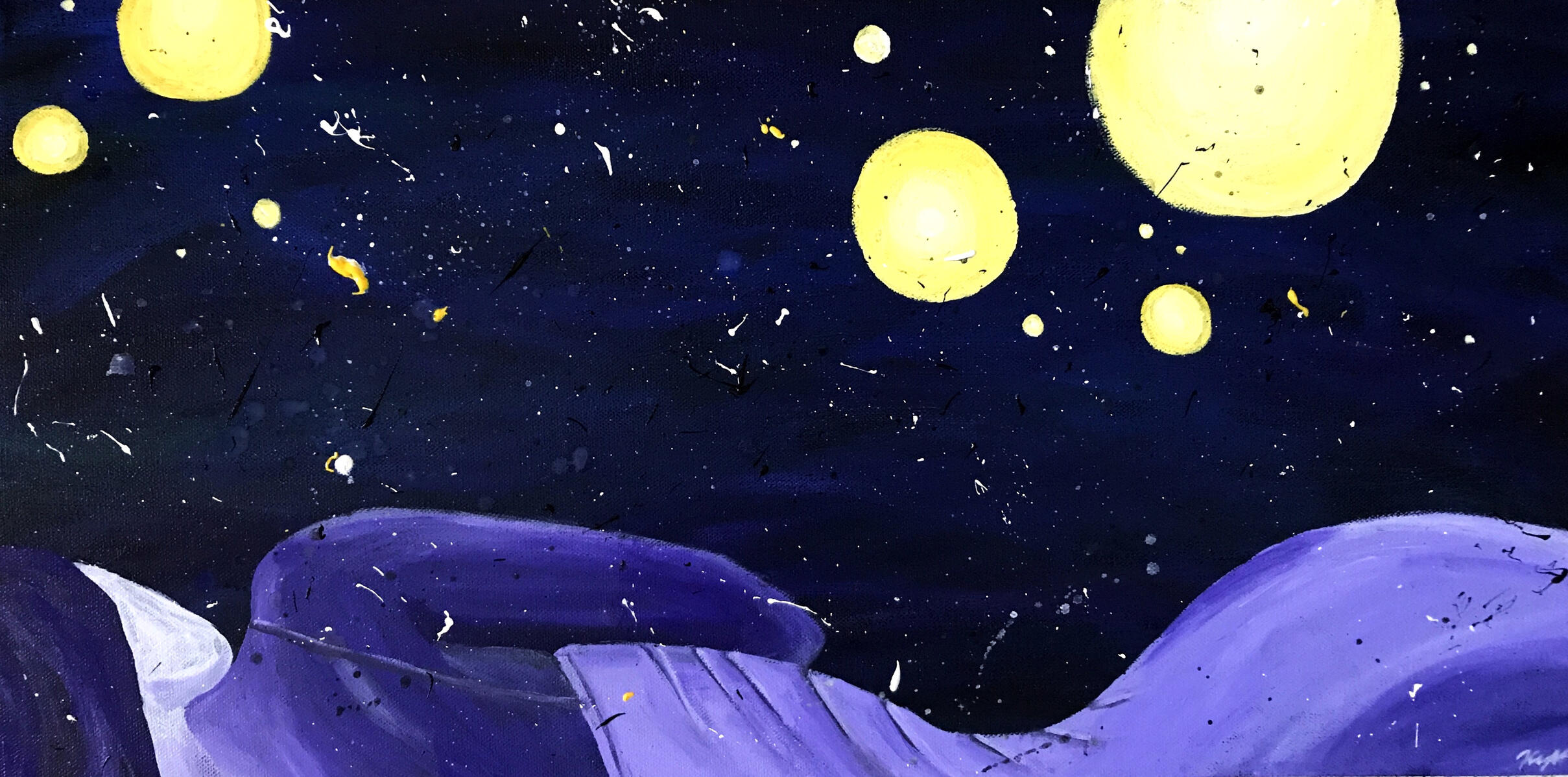 Acrylic on canvas. Boston, Massachusetts. Ca. 2018.