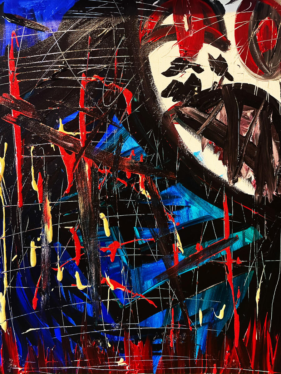 Acrylic on canvas. Boston, Massachusetts. Ca. 2020.